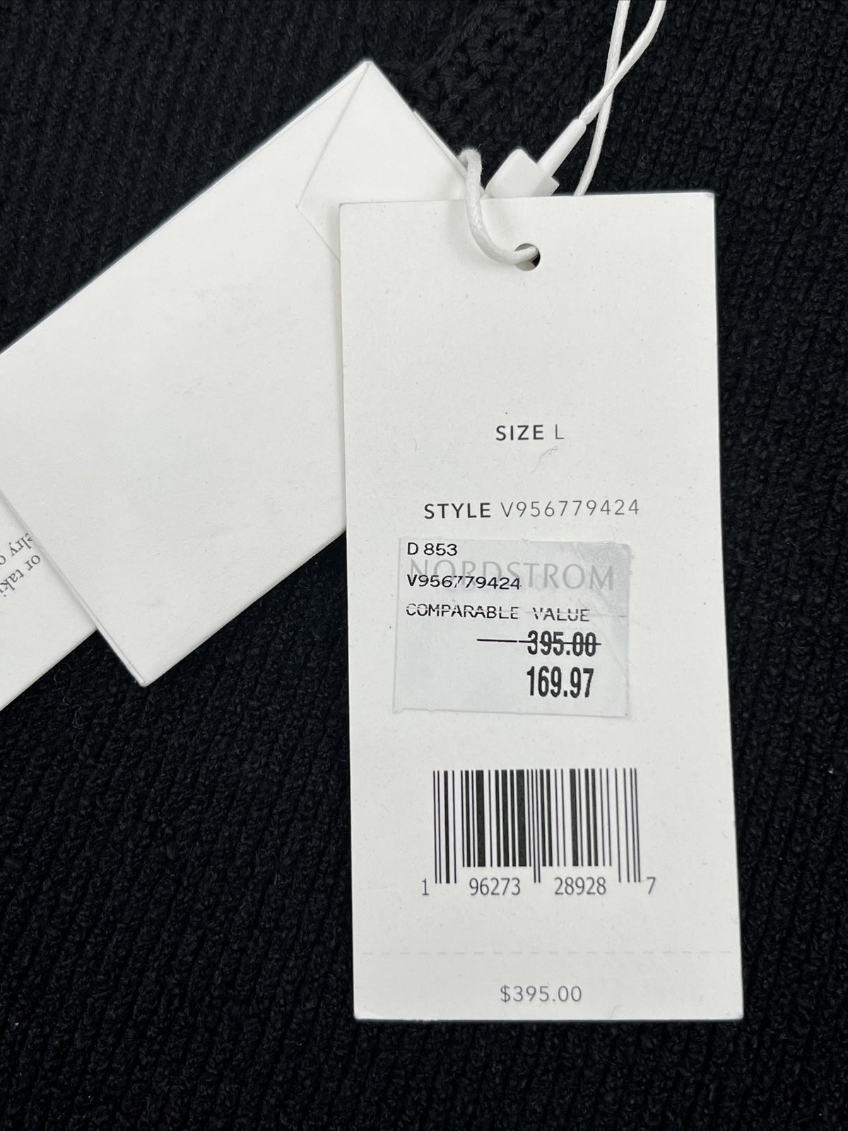 $395- Vince Women’s Crocheted Trim Linen-Blend Cardigan -Black- Large-New Tag