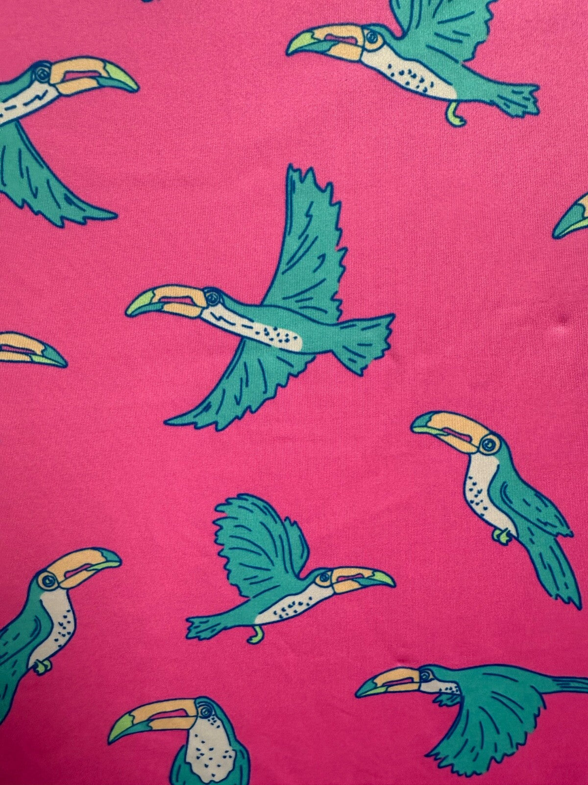 $60 Chubbies Men's-The Toucan Do It Performance Polo 2.0-Pink Multivolor-Medium