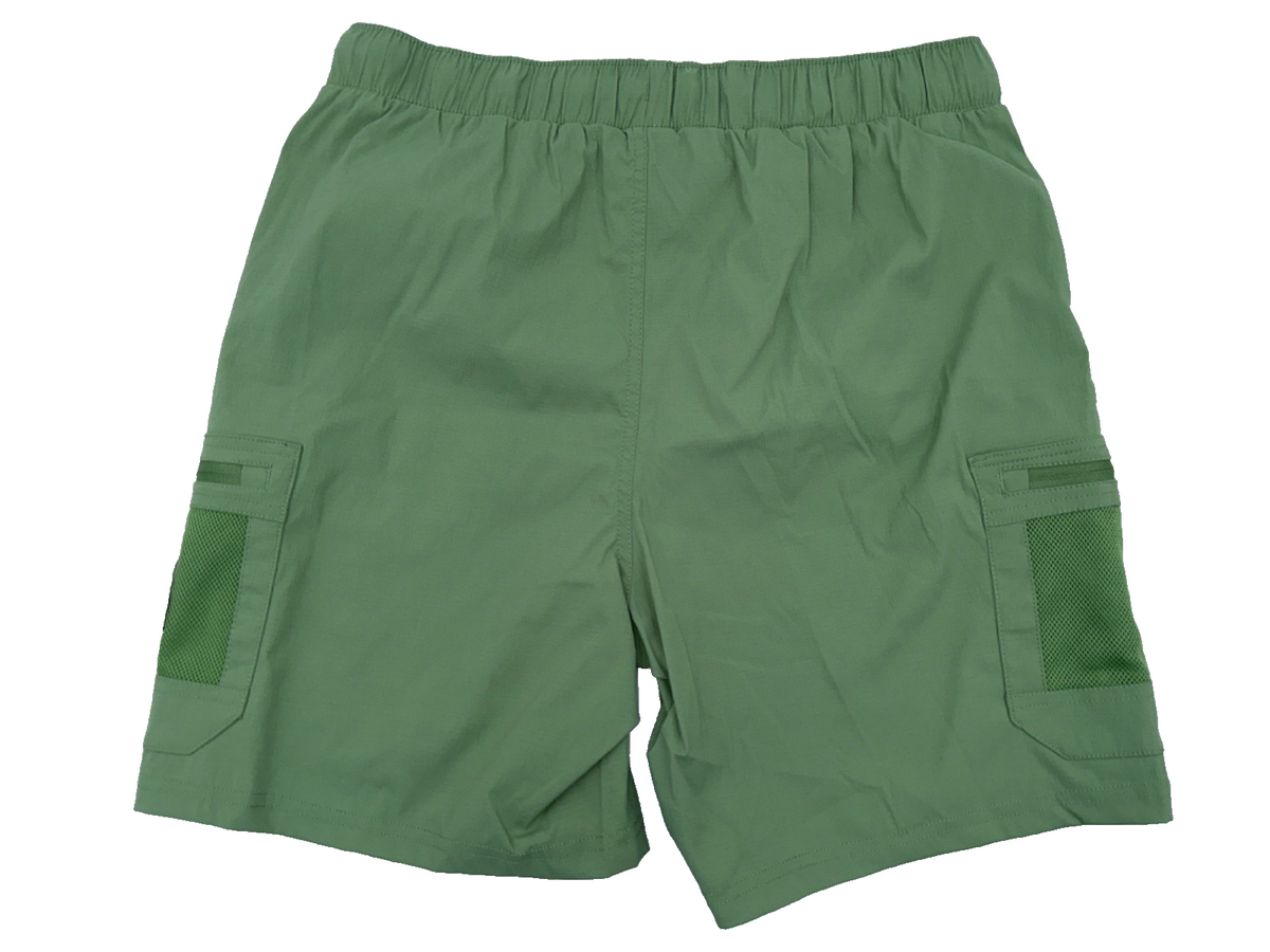 $65 Eddie Bauer Men's Kashmir Stampede Shorts 7” - Green - Large- New With Tag