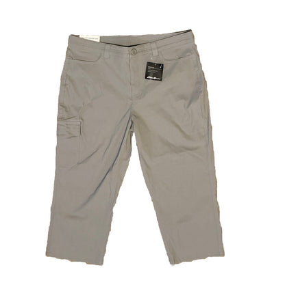 $65 EDDIE BAUER Women’s Tech Capri Pants Stretch- Ash -Size: 10-NEW