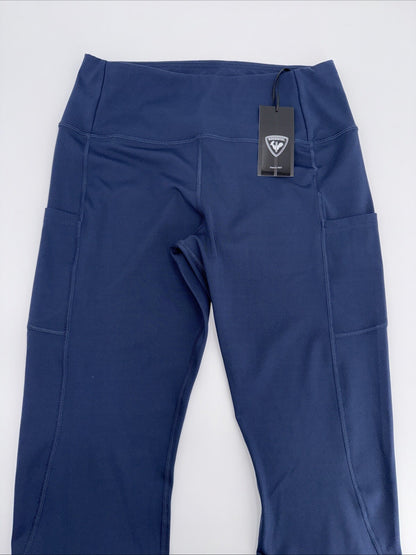 $95 Rossignol Women’s Stretch Full Length Running Tights- Navy- XLarge -New Tags