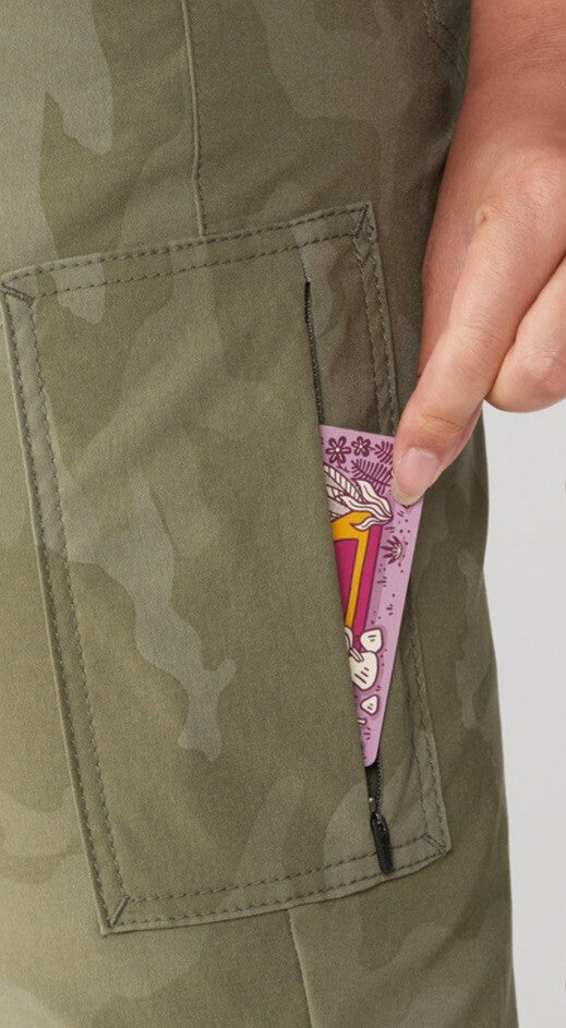 $95 PrAna Women’s Halle II Hybrid Jogger Pants-Sage Camo- Size: 2 -New Tag