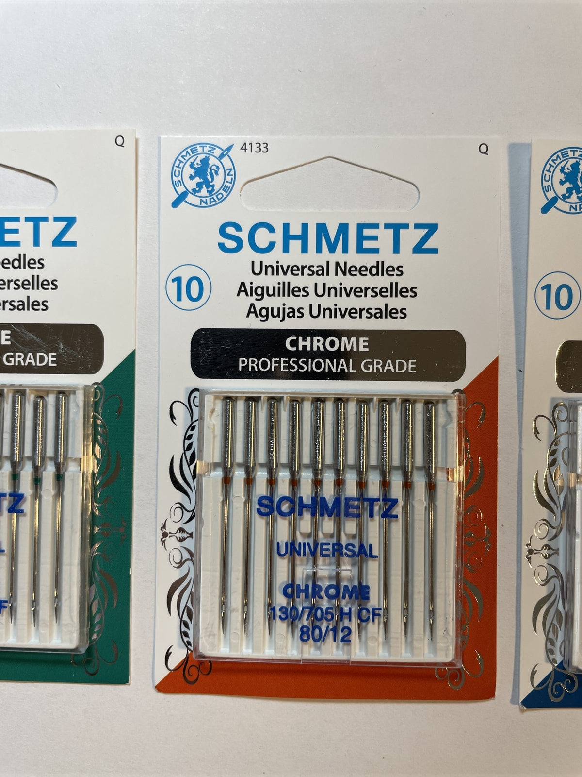 (4) Euro-Notions Schmetz Chrome Universal Machine Needles-Size Combo