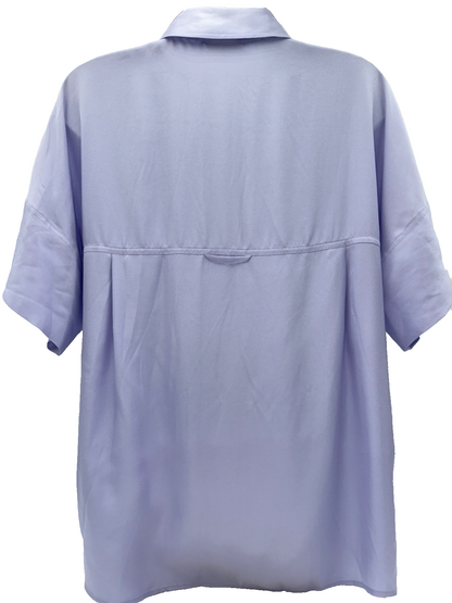 $295 Vince Women's Button Down Shirt - VX0431248-Purple- Small - New With Tags
