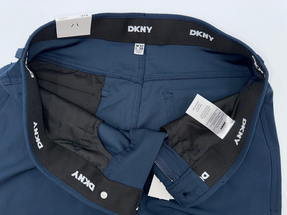 $90 DKNY Men’s Universal Tech Pant - Size 32W x 30L -Navy Voyager -New With Tag