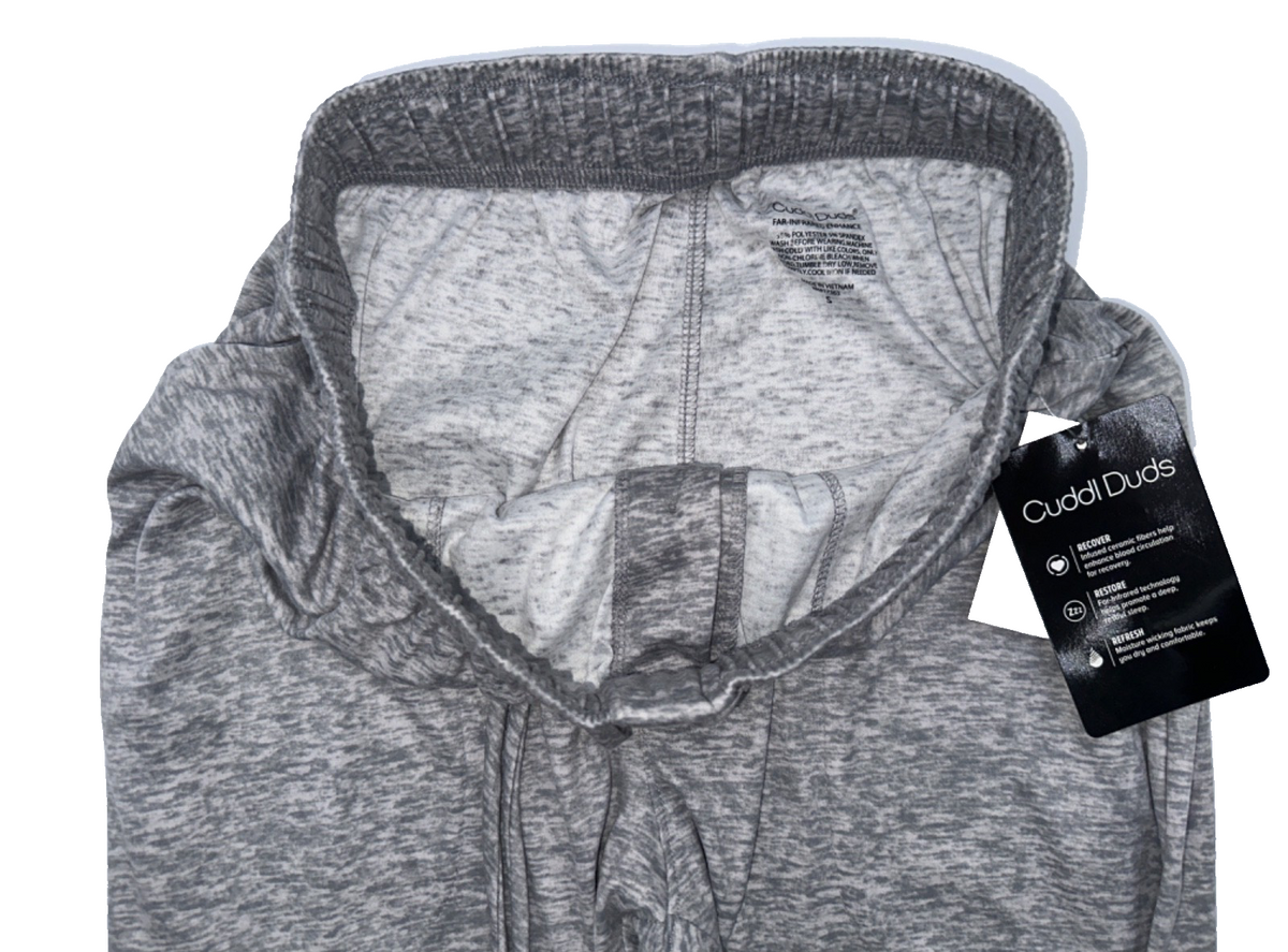 $38 Cuddle Duds Men's Sleep Pant -CD8722169-Grey Heather - Small - New With Tag