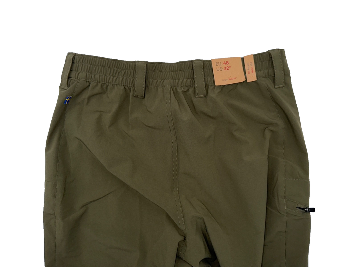 $175 Fjall Raven Abisko Trail Stretch Trousers-Laurel Green- 32W x 32L - New Tag