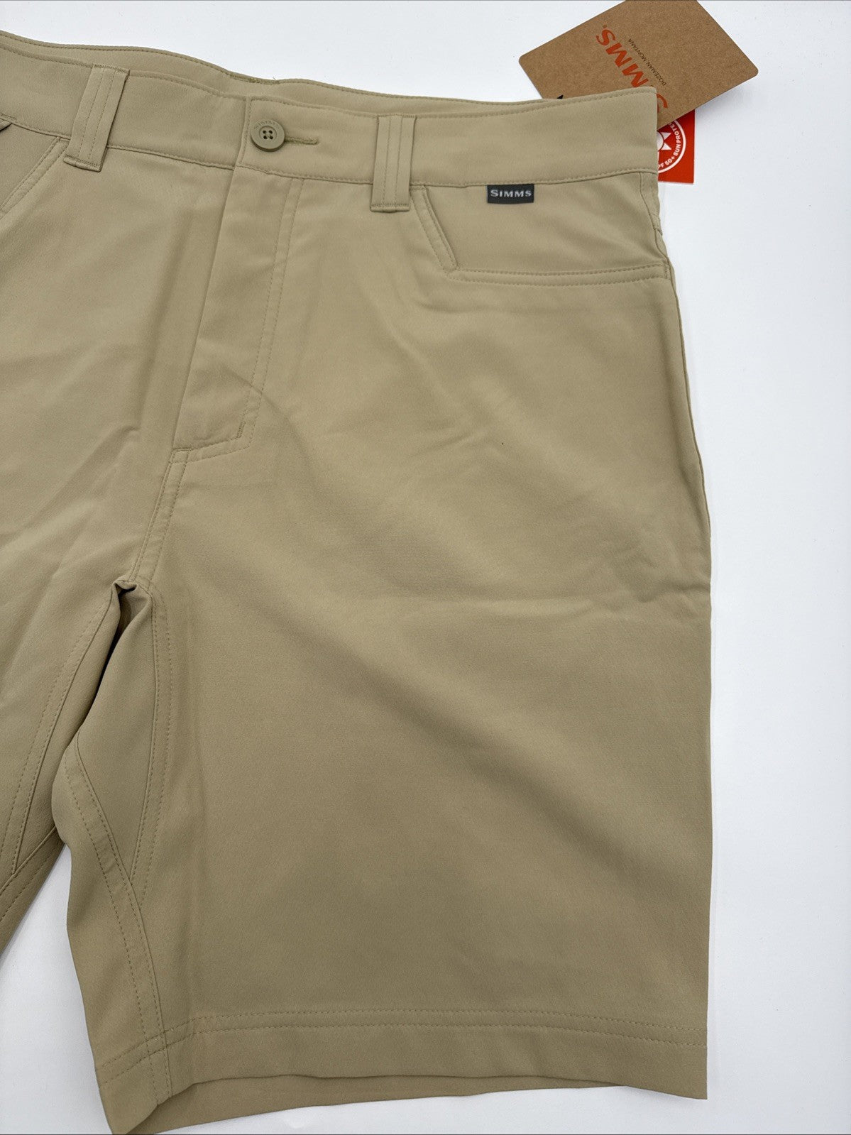 $76 Simms Men’s Skiff Shorts 9" Fishing Classic Fit UPF-Sandbar Beige- 36W- NEW