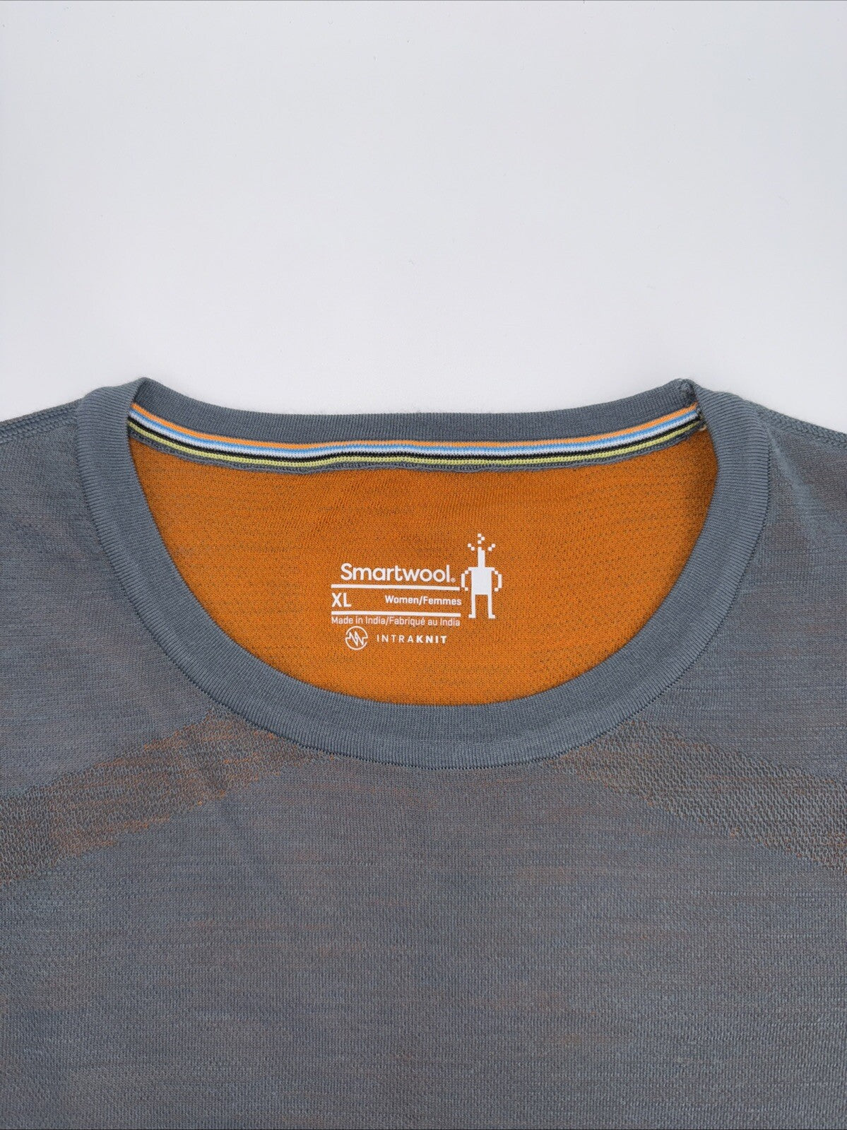 $130 Smartwool Women’s Intraknit Activ Merino Base Layer Top-pewter Blue-XLarge