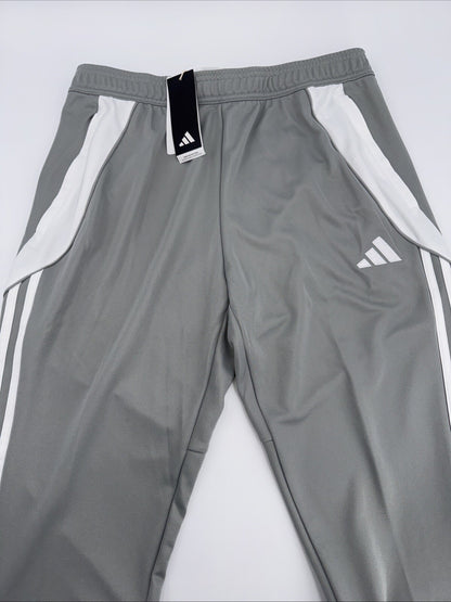$50 Adidas Men's Tiro 24 Slim Training Pants - Grey On White- Medium- New Tag
