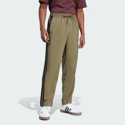 $45 Adidas Men’s Essentials 3 Stripe Standford Hem Pants-Olive Starta- Medium