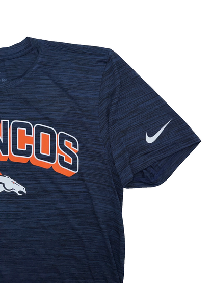 $42 Nike Men’s Denver Broncos Velocity Dri Fit T Shirt - Navy - Small - New Tag