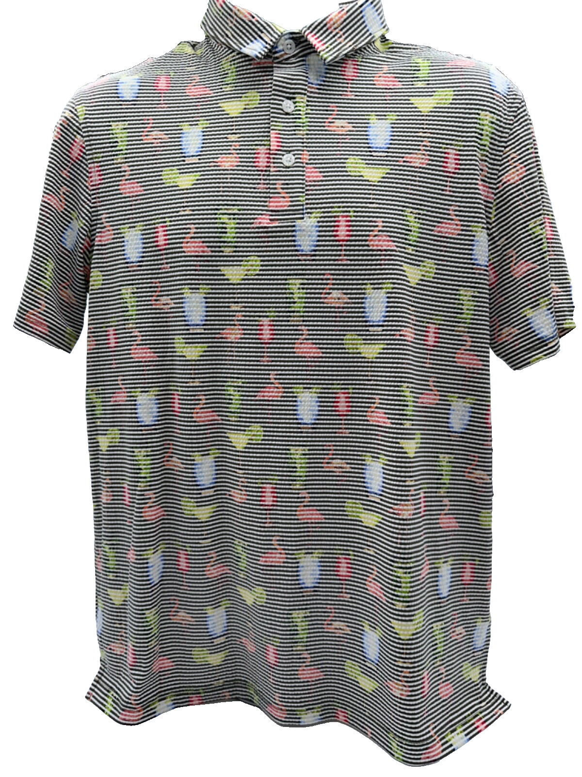 $50 Chaps Men’s 3 Button Shirt - CM25PL136K -Olive Drab - Medium - New with tag
