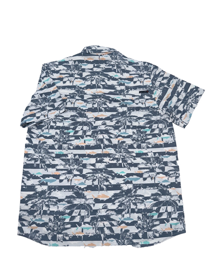$72 Salt Life Men's Sunshine Button Down Shirt - Elemental Blue - Large- New