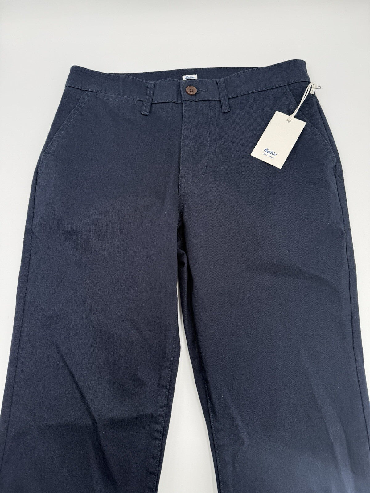 $89 Katin Men’s Kraft Pants Chino Size Cotton Spandex Stretch Pants-Navy-30W 31L