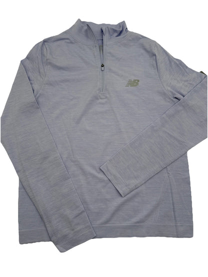 $50 New Balance Women’s-Logo Quarter Zip Sports Sweatshirt-Lilac-Medium-New Tag