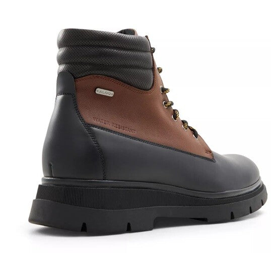Aldo Men’s Mayfair Lace Boots - Black/Brown- Size: 10M - NEW - Retail $149