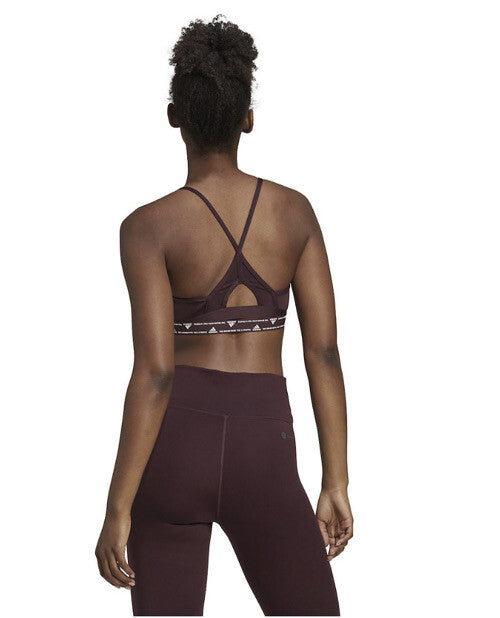 Adidas Aeroreact Training Light-Support Padded Bra- Black- Size: LAC - New