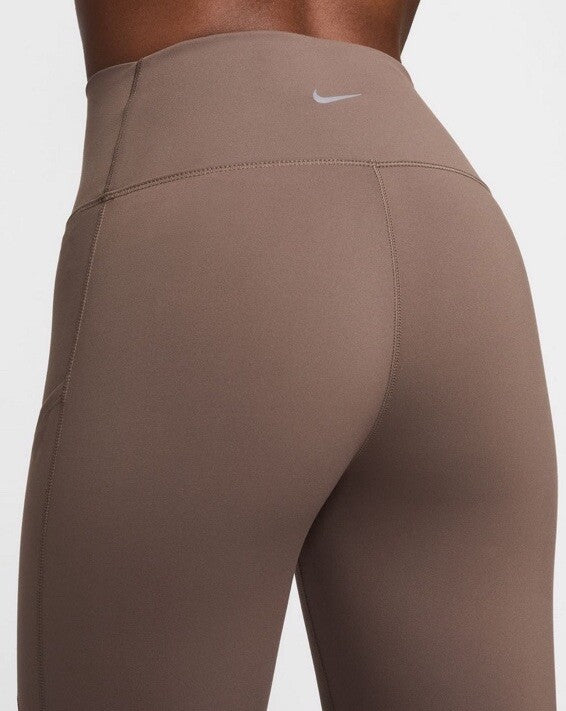 Nike One Women's Pocketed High Waisted 7/8 Ankle Leggings- Smoke Gray- XXLarge