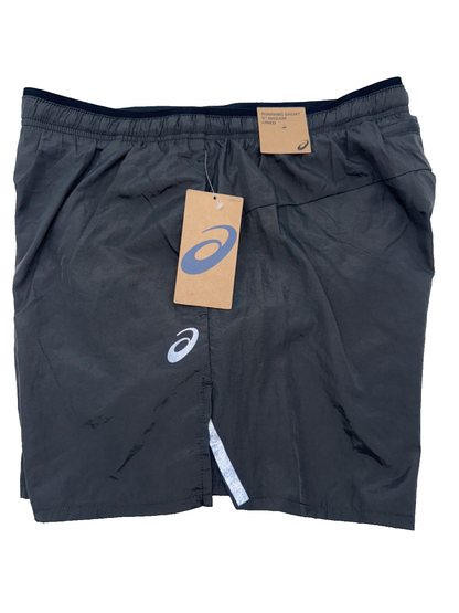 ASICS Men’s Woven Lined Running Shorts 5”- Charcoal - Small - New With Tag