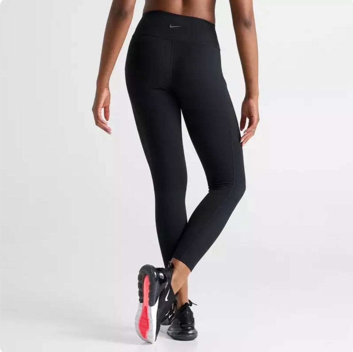 $60 Nike Women’s-One Dry Fit High Rise Tights FN3241-010 - Black- XLarge-New Tag