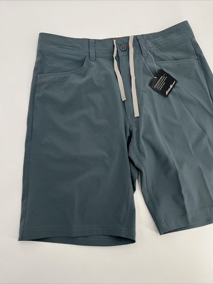 $90 Eddie Bauer Mr Guide Throwline 10" Shorts Lightweight-Graphite-Size: 32W-New