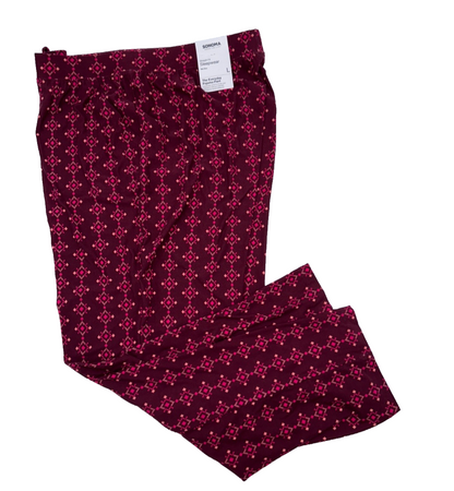 Sonoma Women's Pajama Pants - ZS02J003RP- Maroon - Large - New With Tags