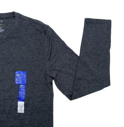 Apt. 9 Premier Flex Men's Long Sleeve Tee - Dark Slate - Small - New
