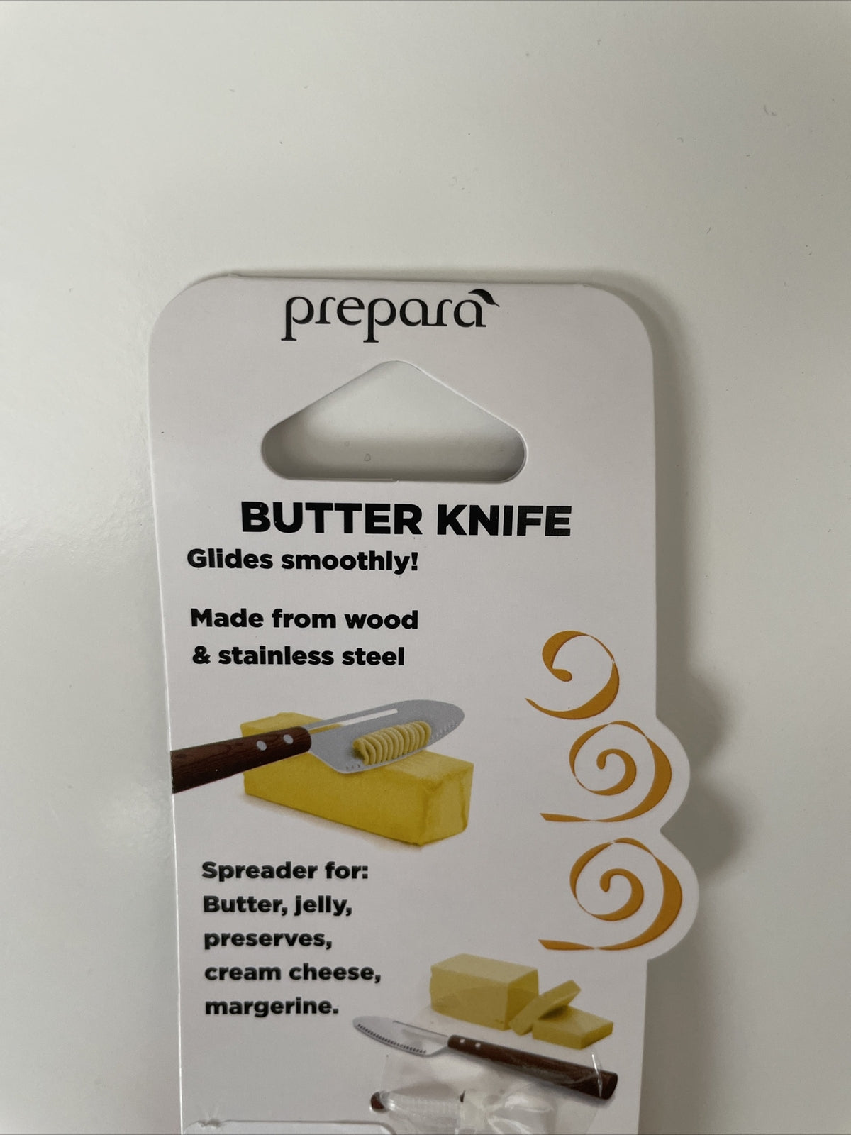 Prepara Butter Spreader Knife Stainless Steel Blade & Acacia Wood Handle