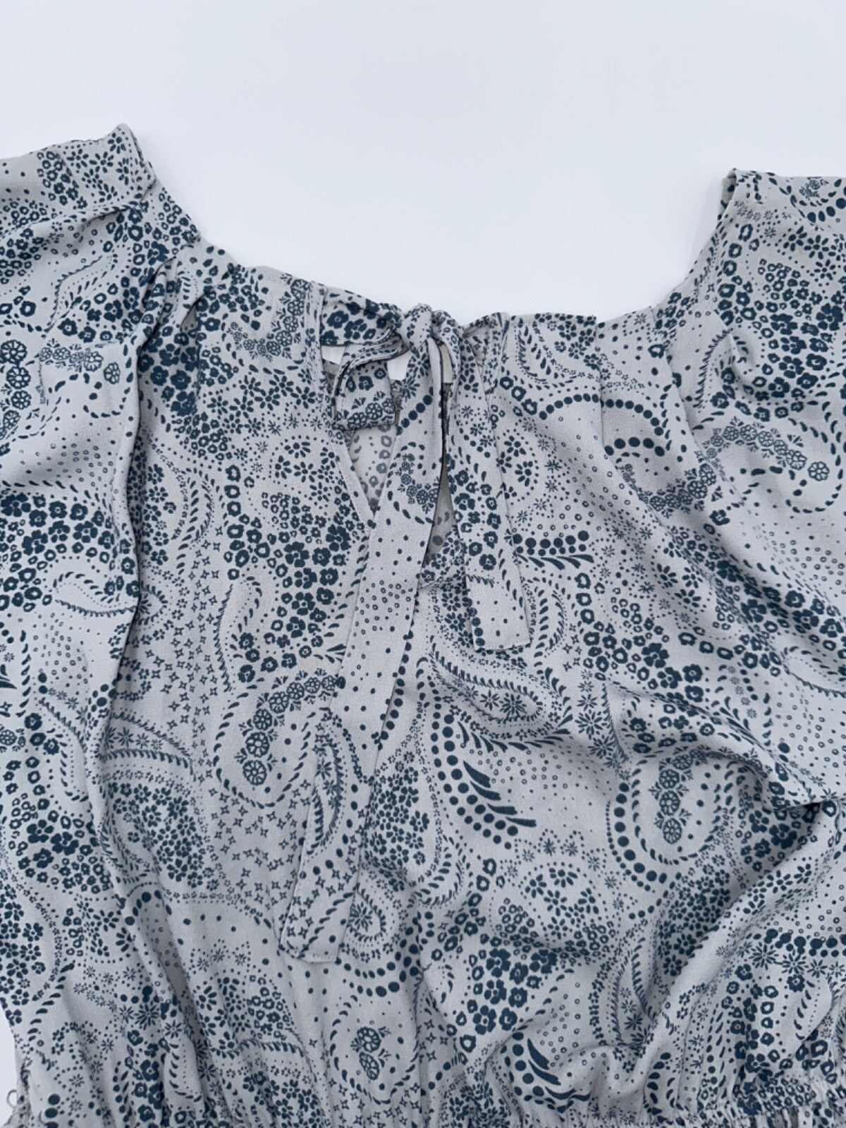 $60 Lauren Conrad Women's Pleat Neck Dress - Paisley - Large - New With Tag