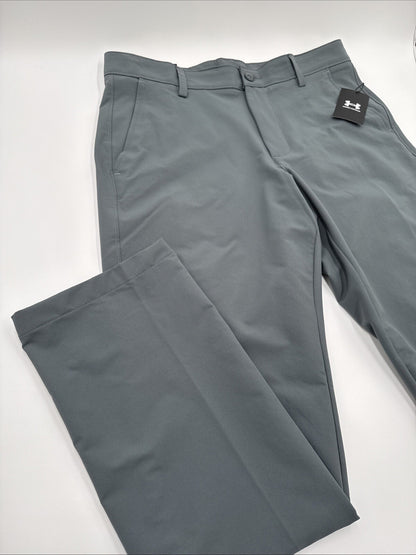 Under Armor Men’s Wicking Golf Flat Front Tech Pants-Pitch Gray-Size 32W 32L-New