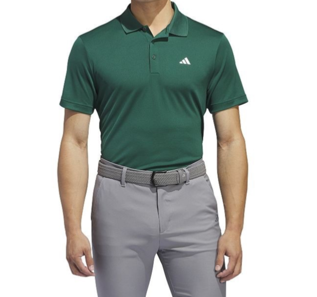 $65 Adidas Men's Solid Golf Polo Shirt - Green Oxide - Medium - New With Tags