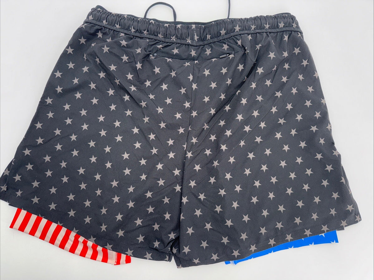 $80 Chubbies Men’s The Danger Zone 5.5” Ultimate Training Shorts-Black-Small