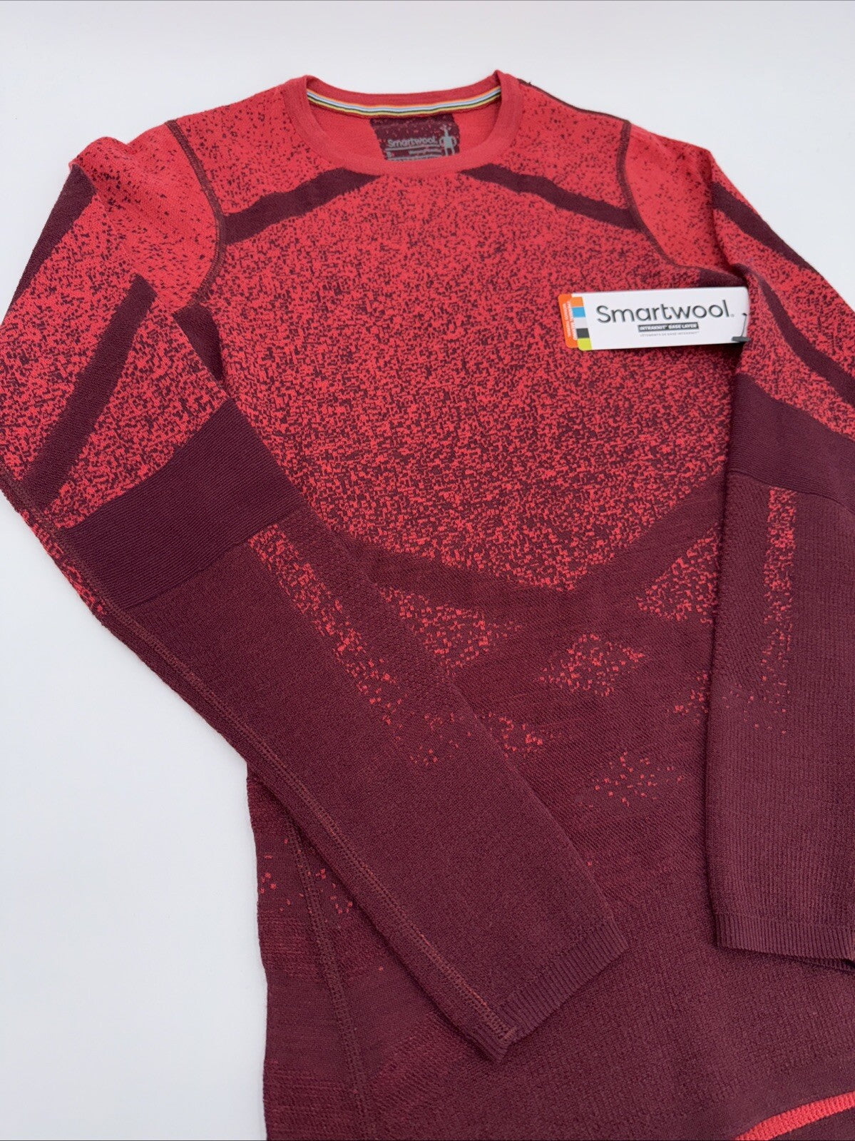 $130 Smartwool Women’s Intraknit Active Merino Base Layer Top-BlackCherry-XSmall
