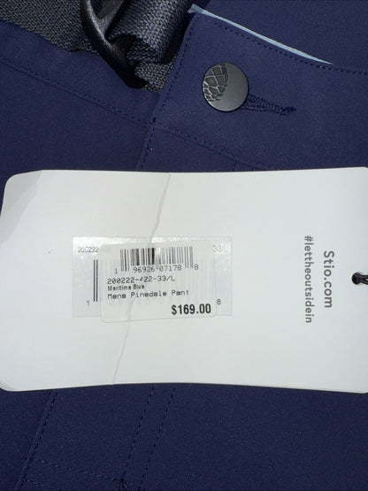 $169 Stio Men’s Pinedale Tech Pant Stretch - Maritime Blue- Size: 33W 34L- New
