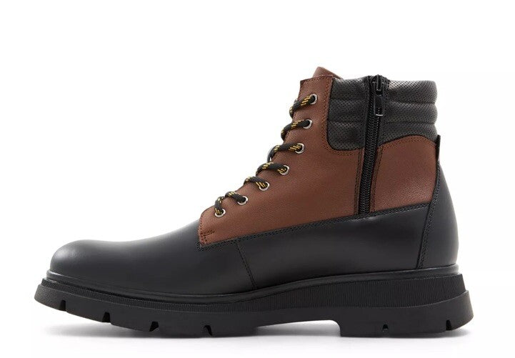 Aldo Men’s Mayfair Lace Boots - Black/Brown- Size: 10M - NEW - Retail $149