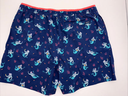 $70 Chubbies The Triton Of Sea 5.5" Inseam Swim Trunks- Blue -XLarge -New Tag
