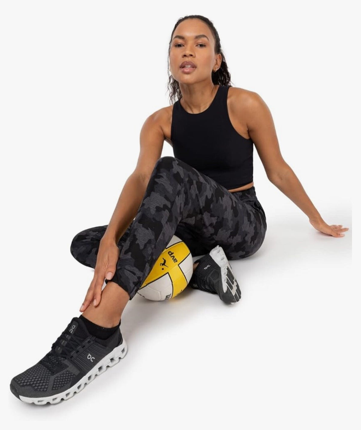 $64  Kyodan Women’s-Camo Joggers-Black Camo-Medium-New With Tags