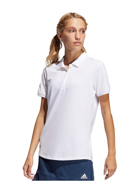 $60 Adidas Women’s Ultimate 365 Solid Golf Polo Shirt- White - Medium-New Tags