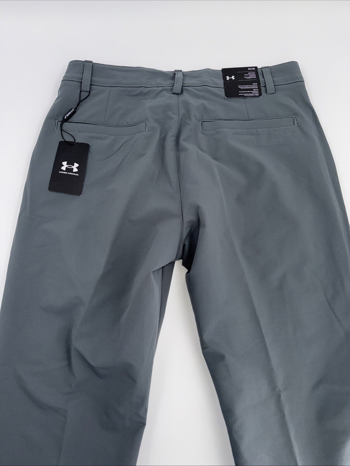 Under Armor Men’s Wicking Golf Flat Front Tech Pants-Pitch Gray-Size 32W 32L-New