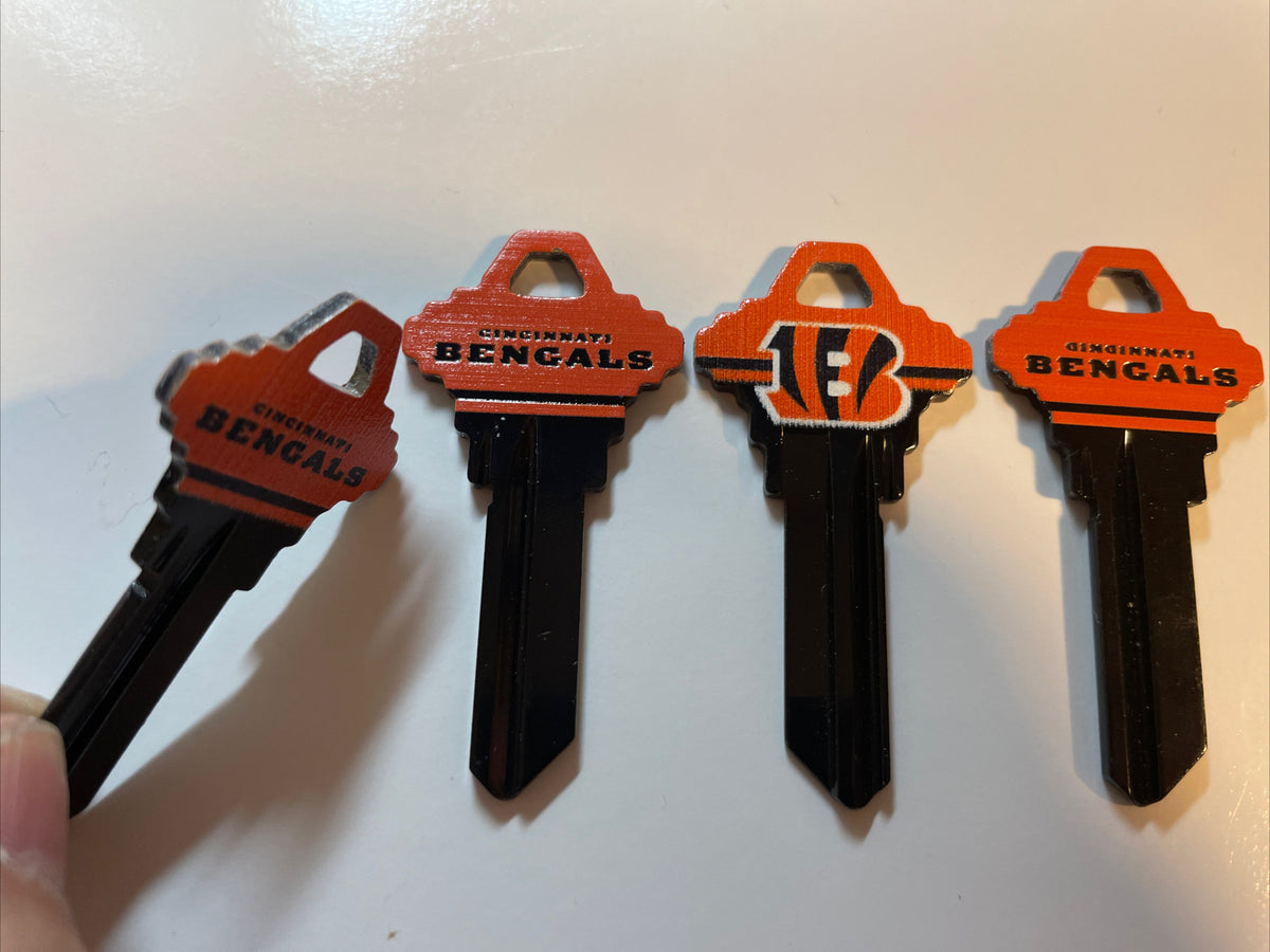 Lot 4 Keys House / Office Blank Keys SC 1 -  3 Cincinnati Bengals NFL
