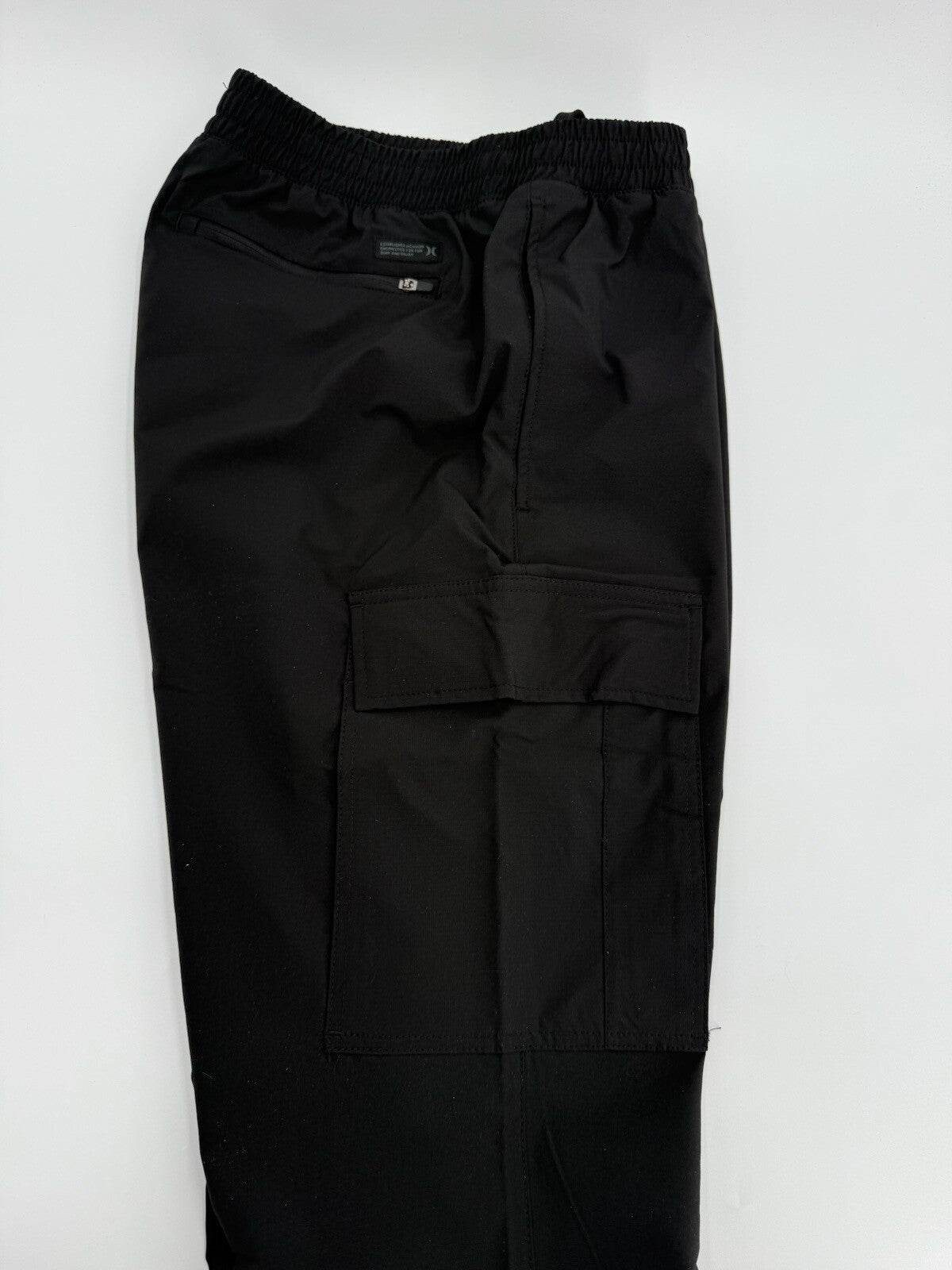 Hurley Men's Tech Cargo Jogger Pants - Black - Medium- New With Tags