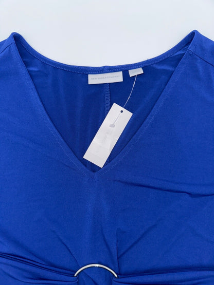 $55 New York & Company Women's Knee Length Dress- Blue - Medium - New With Tag
