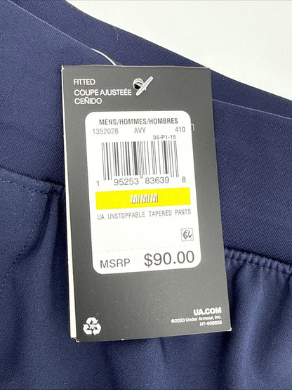 $90 Under Armour Men’s Unstoppable Tapered Training Joggers -Navy- Medium-New
