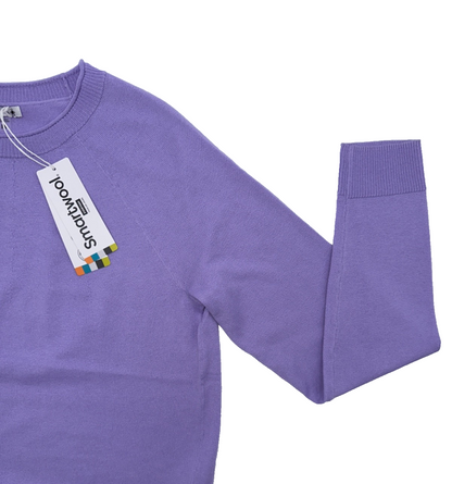 $100 Smartwool Edgewood Women's Crewneck Sweater -Ultra Violet - Medium - New