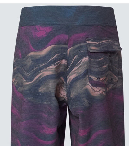 $65 Oakley Men’s Marble Swirl 19 inches Board Swim Shorts- Purple-Size: 30”-New