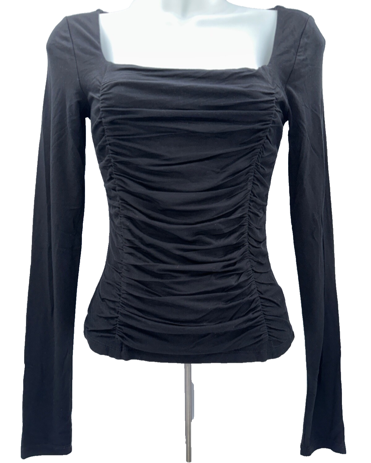 $94 Elodie Women's Long Sleeve Top - ELTY4120 - Black - Small - New With Tags