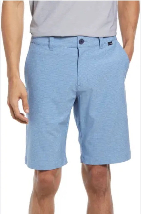 $94 Travis Mathew Men’s Sand Harbor Golf Shorts- Heather Blue- 30W-New Tag