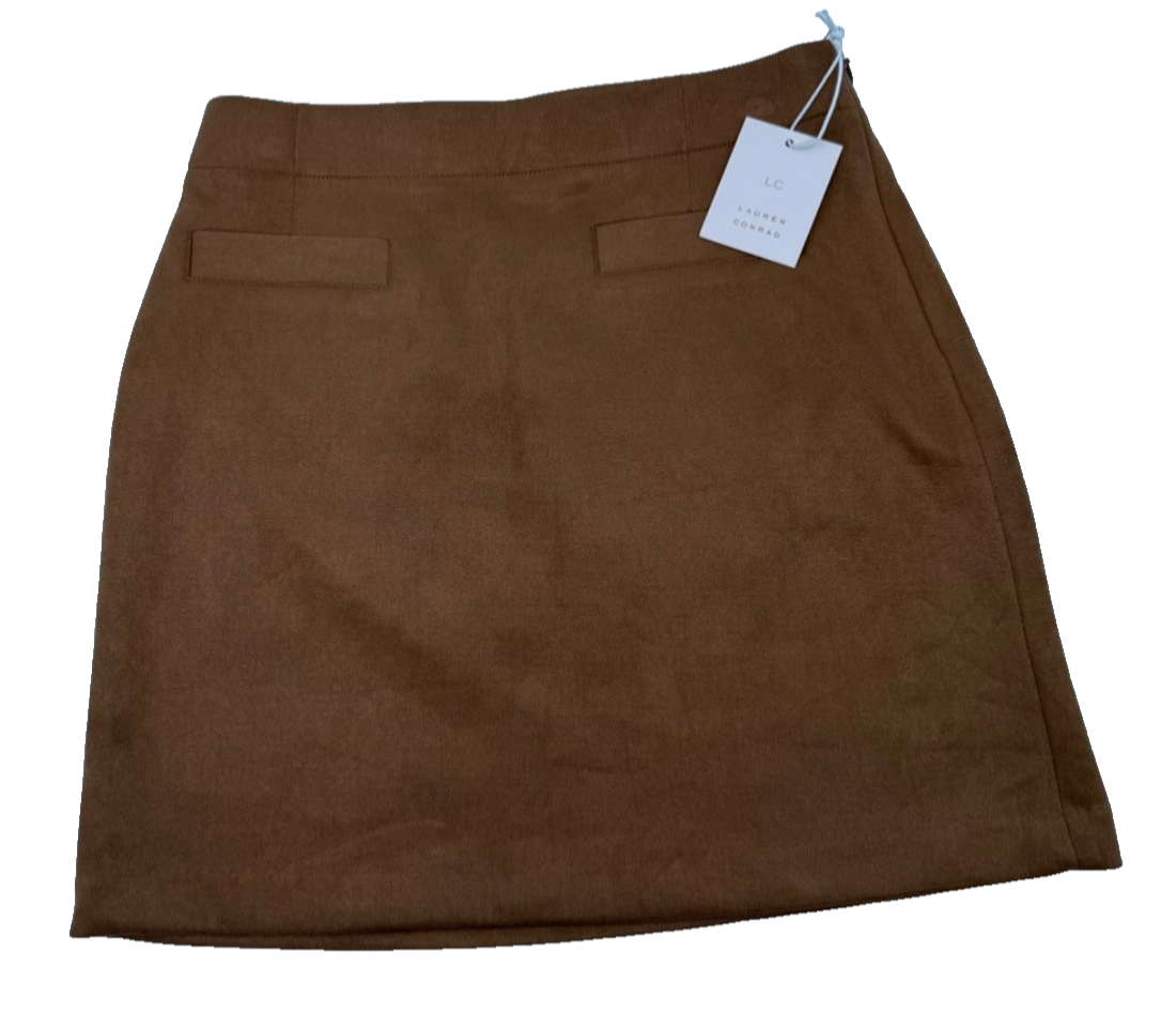 $44 Lauren Conrad Women’s-Mini Skirt- Camel Brown- Size XSmall-New Tag