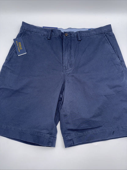 $90 Polo Ralph Lauren Men's Classic Fit 9" Stretch Chino Shorts-Ink Blue- 35W